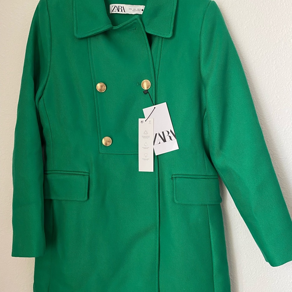 Zara Coat with Gold buttons